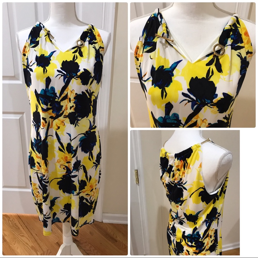 Floral halter dress